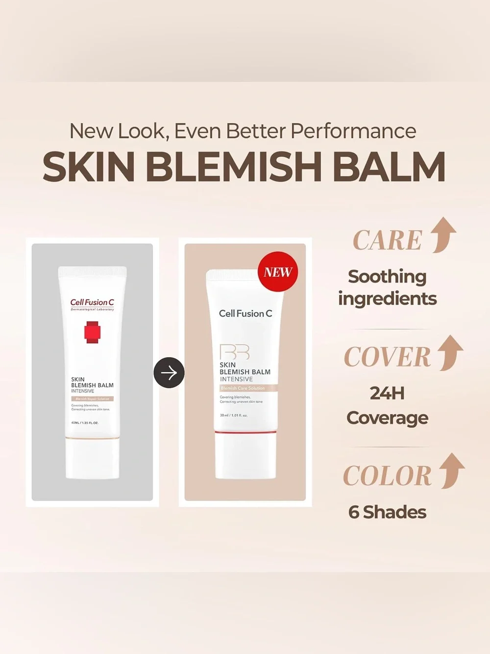 Cell Fusion C Light BB Skin Blemish Balm Intensive- hybrid, calming, K-beauty